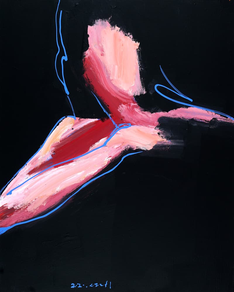 설휘, Another line, 91x72.7cm, Acrylic on canvas, 2020