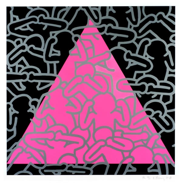 침묵=죽음 종이에 실크스크린 Silence=Death Silkscreen on paper 1989 99 x 99 cm ⓒKeith Haring Foundation