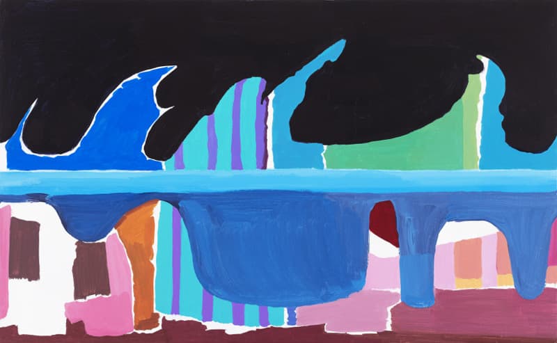 배헤윰, 클라비에, 2018, 캔버스에 아크릴릭, 80.3x130.3cm