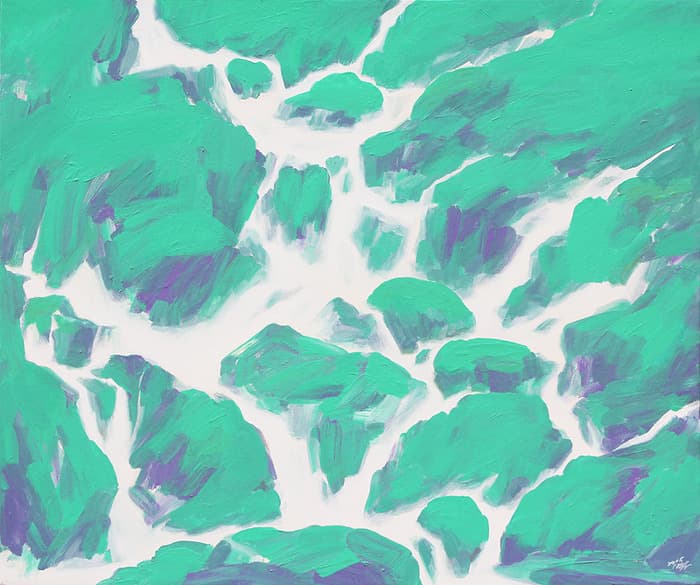 윤여환작, 사유지대_夢中谷神, 72.5 x 60.5cm, acrylic on canvas, 2015