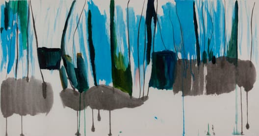 꽃과 풀, Colored in Paper, 140x73.5cm, 2015