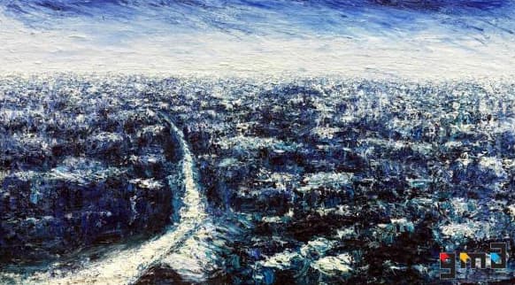 한희원, K도시의 풍경, 260x150㎝, 2016