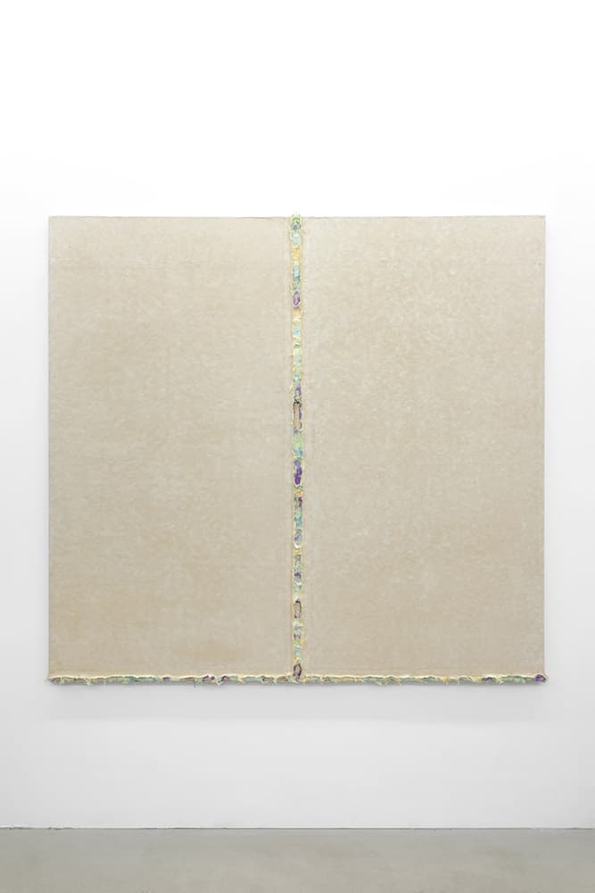 별170_hanji,hanji by 덕치전통한지 &ottchil hanji by 전북한지 on linen hemp_144x154cm_2022