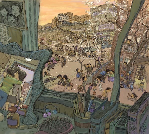 최호철, <이루지 못한 귀향>, 2015, 디지털 프린팅, 90x100cm Choi Hochul, Unfulfilled Wish of Going Back Home, 2015, digital printing, 90×100cm