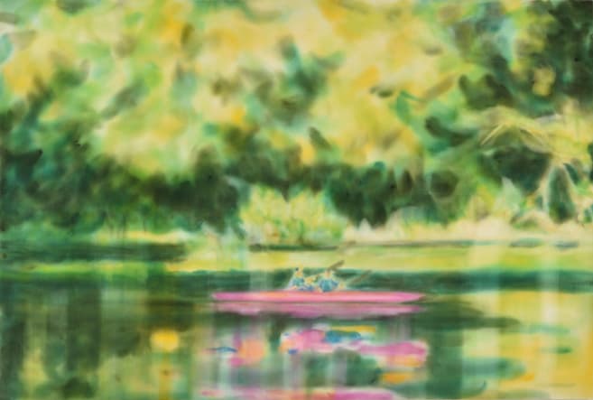 Maruyama Naofumi, Waterfront Scenery (201601) 2016, Acrylic on cotton, 130.4 x 194 cm