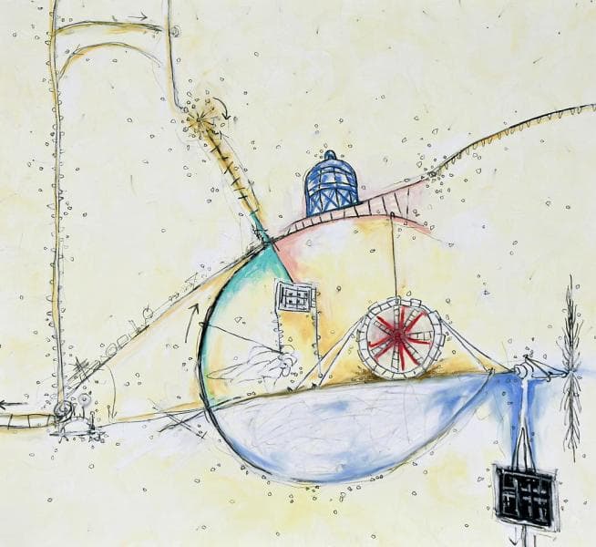 정효영_드로잉서브2-Day_35x33cm_drawing on board with pencil, oil, oil pastel,pen_2014