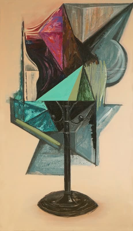 조문기_다각의 지주_oil & acrylic on canvas_161.7cm x 97.0cm_2019