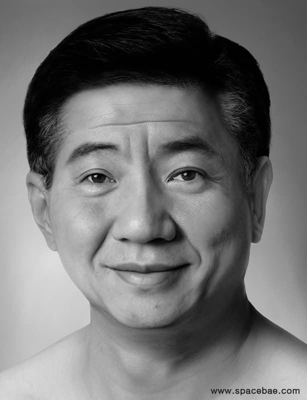 Di jinjun, 卢武铉 노무현 Roh moo-hyun  140x182cm  2017