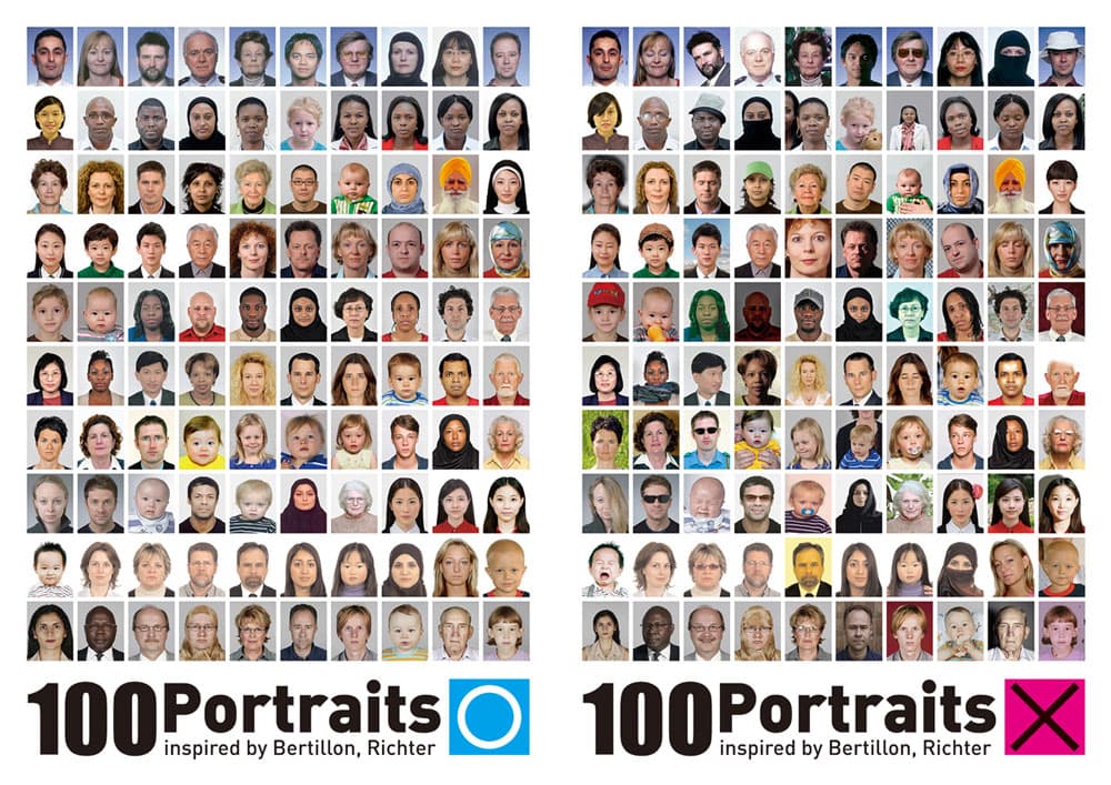 정훈(feat.백호현) / 오류#0_100Portraits_O,X) / Digital Inkjet Print / 59.4 x 42(cm) / 2016