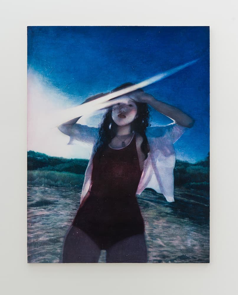 이목하 Moka Lee  < 어두운 빛줄기  Dark Ray> 2021, oil on cotton, 145.5 x 112.1 cm디스위켄드룸 제공