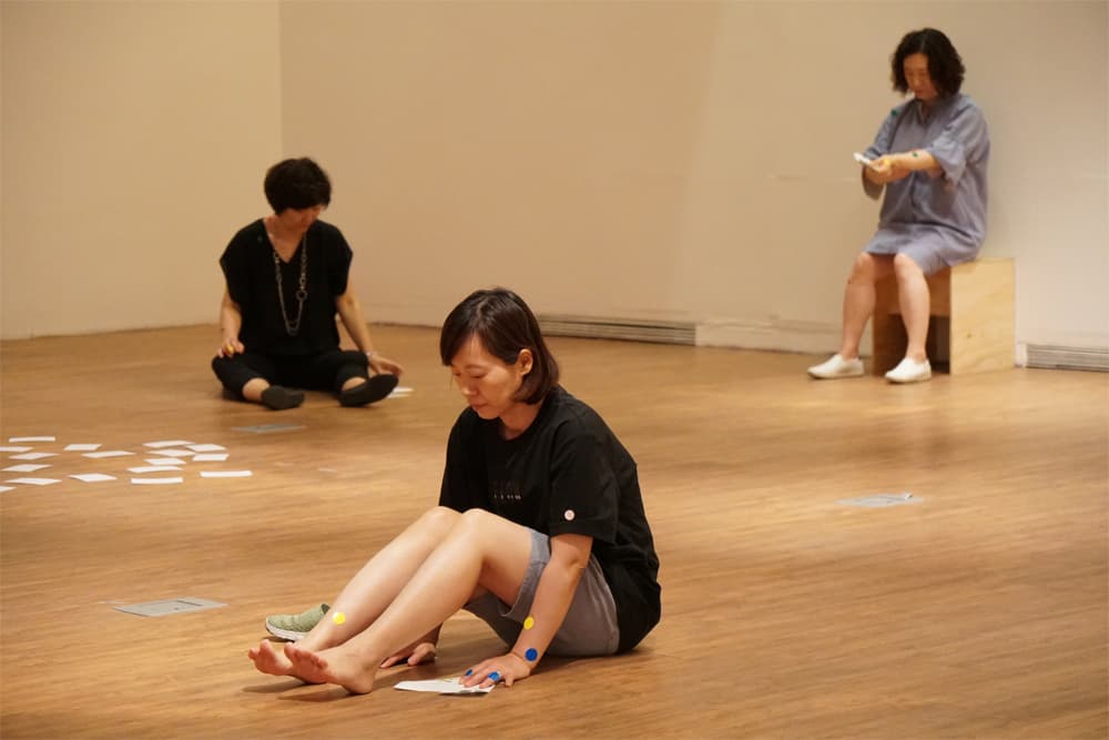 보이(지 않)는 몸, 노경애(안무가), 위성희, 김명신, 차한울(협력 작가)