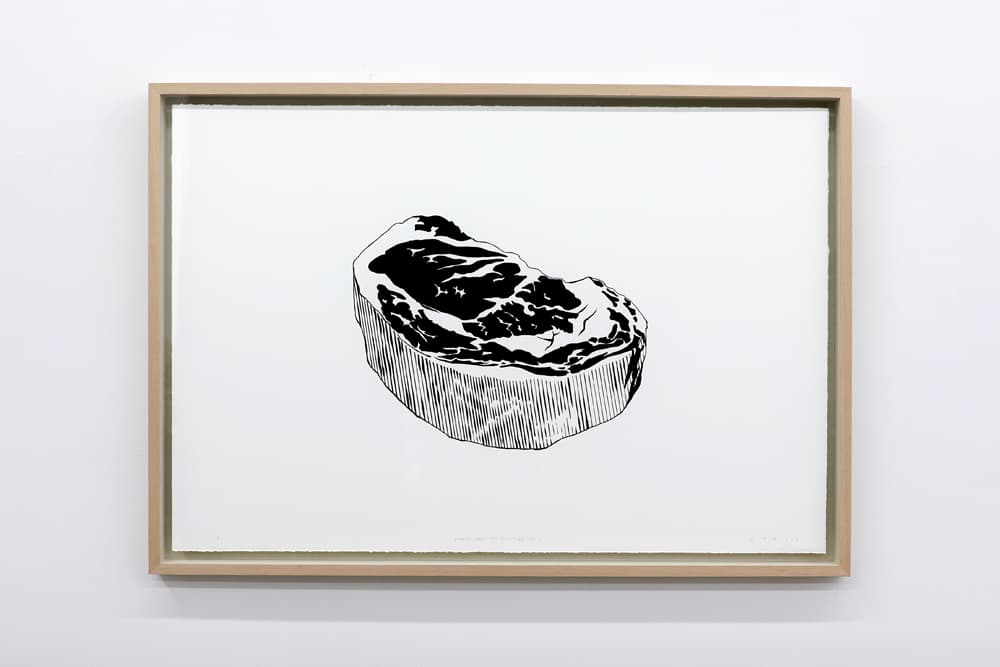 김영재_Fresh Meat for Sculptors no.1_실크스크린_70x100cm_2021