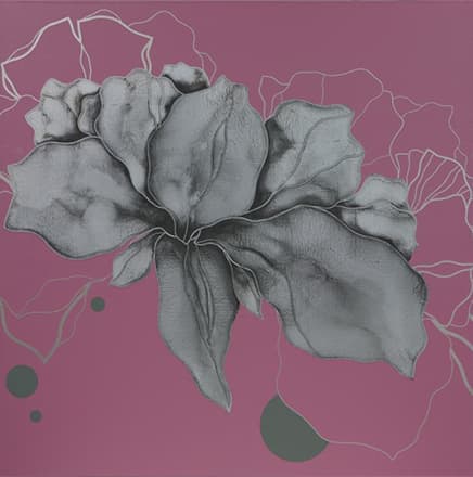 하상림, Untitled-P09006, 2009, mixed media on canvas, 80x80cm