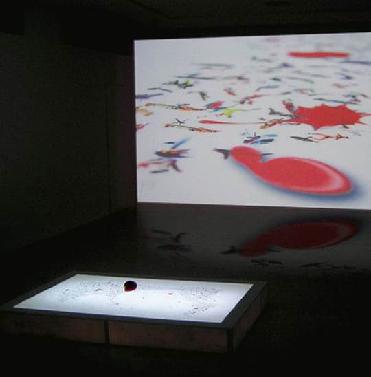 진기종_세계시체지도 world map of corpse_영상설치_2003
