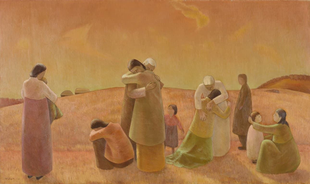 전선택, 환향, 1981, 캔버스에 유채, 136×230cm. 국립현대미술관 소장