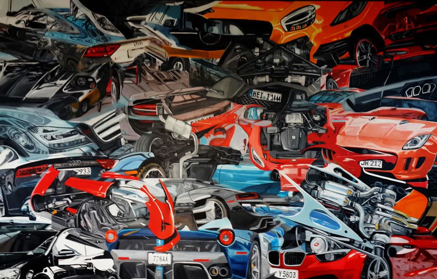 정종훈, Exterior9, oil on canvas 145.5x227.3cm, 2015