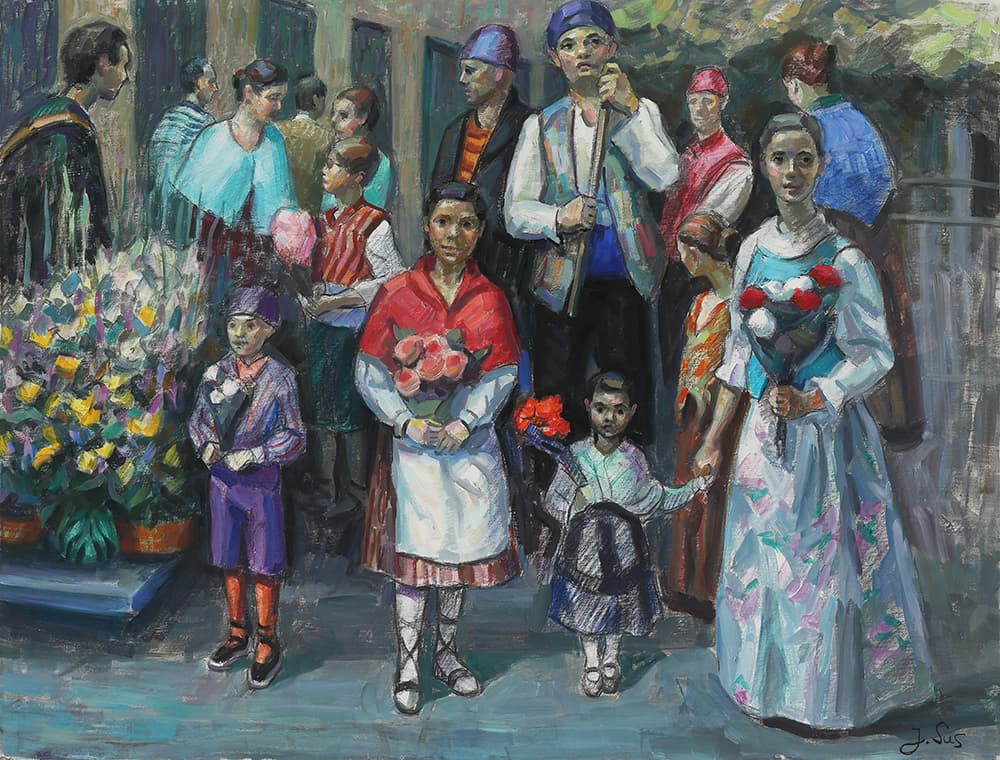 헤수스 수스 몬따예스, 필라르 축제, 2019, 캔버스에 유채, 89×116cm