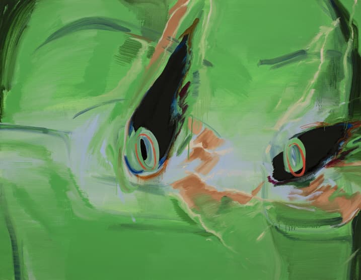 이은새, 응시하는 눈, 2018, 캔버스에 유채, 90.9x116.7cm