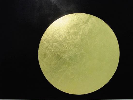 구자현_Untitled_2002 ink and gold leaf on canvas_193.9×259.1cm Daegu Art Museum Collection