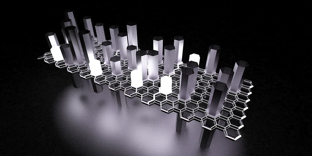 IVAAIU CITY, GEO_MMXX 지오폴리머, 광섬유, 스틸, LED 라이팅, 540m×180m×200cm, 2021