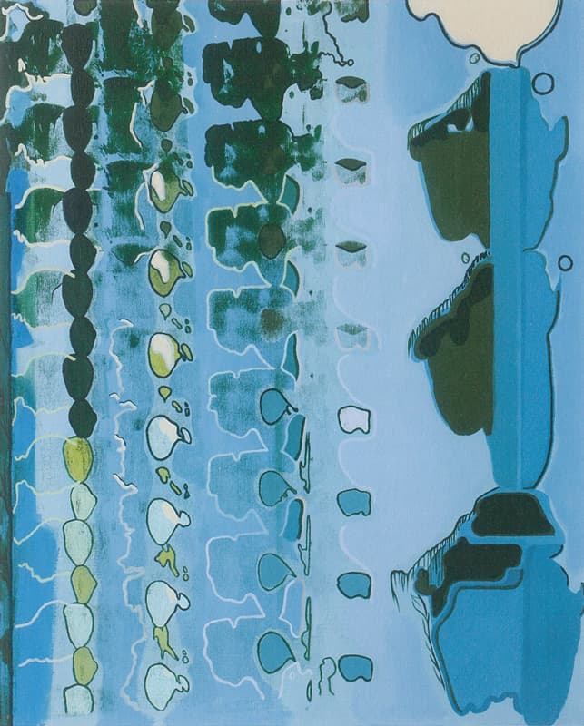 박정혜, 콤마, 2016, 캔버스에 아크릴, 90.9x72.7cm, 작가 소장