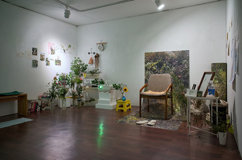나의 방_Installation View_드로잉,영상,혼합재료_가변설치_2021