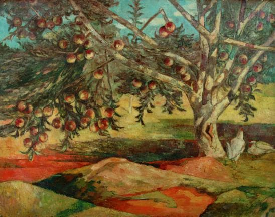 이인성, 사과나무_1942 Oil on Canvas_91×116.5cm