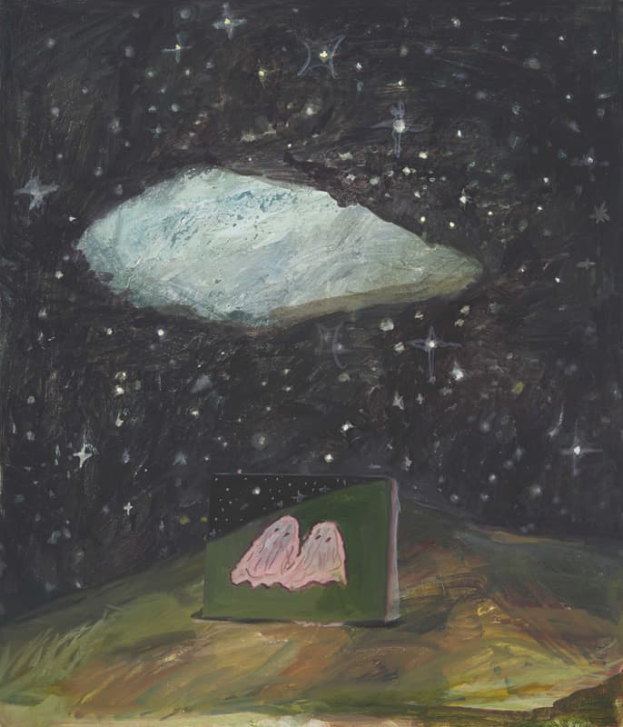 정주원, 두 유령, oil on canvas, 53×45cm, 2020