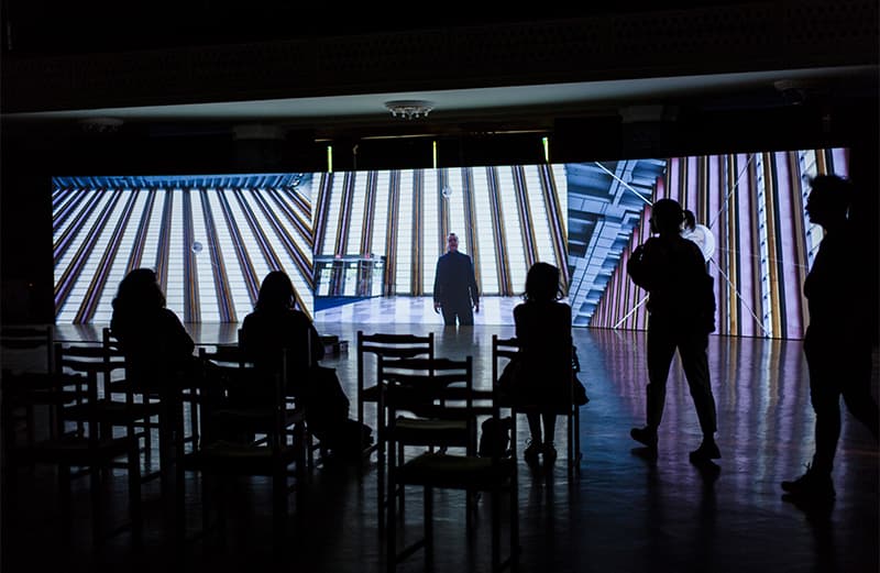 Naeem Mohaiemen, Two Meetings and a Funeral installation view at Tranzit, Budapest. Courtesy of the artist