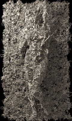 Dujin Kim, Dying Slave, 2016~2017, 3D Digital Painting, 300 x 180 cm, Ed.3+Ap.2