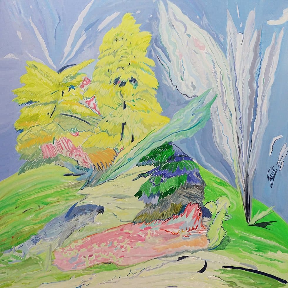 최수인, 노란 기분 Yellow mood 2020 Oil on canvas 130x130cm