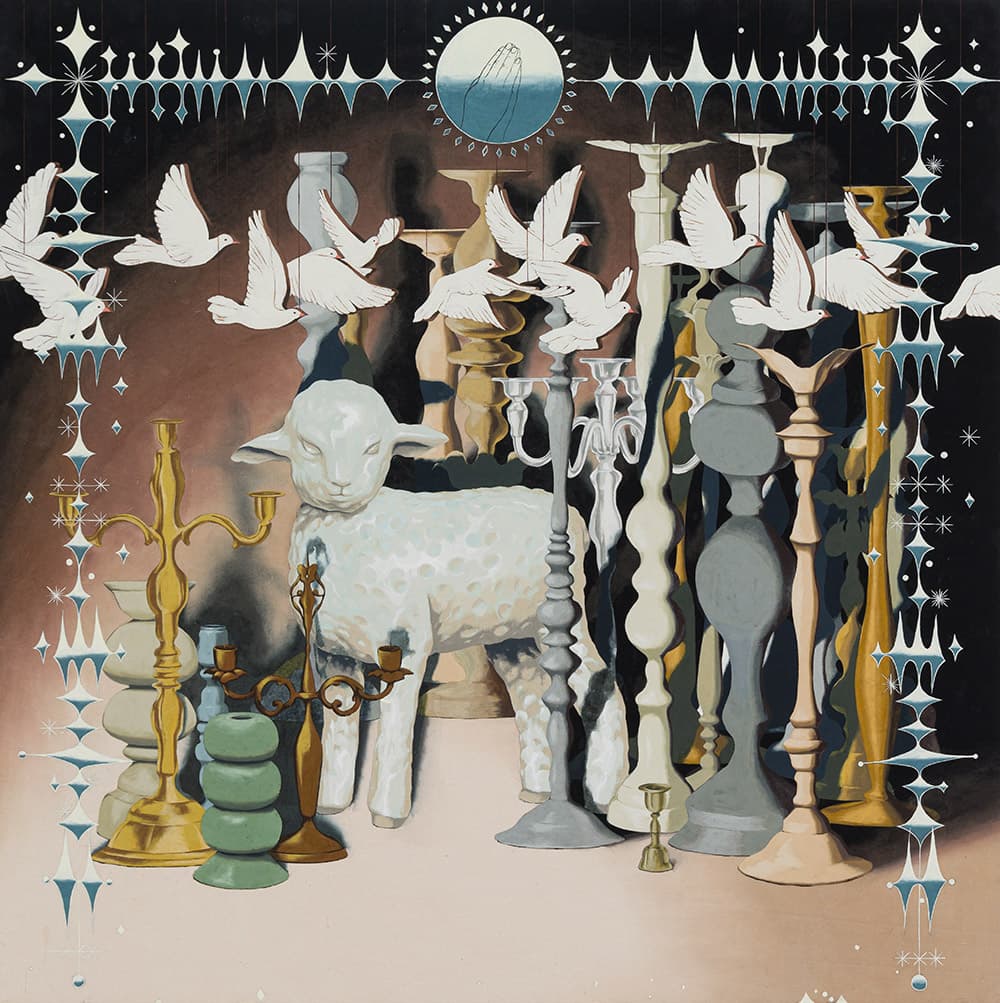 Joohye Moon 문주혜 Stage 무대 2022 Watercolor on Korean paper 100 x 100 cm
