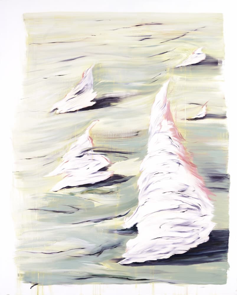 점점 커지는 바람3, Oil on canvas, 162.2x130.3cm, 2021