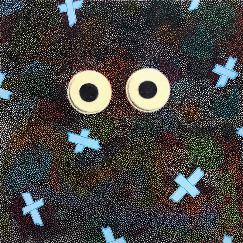 전희수(JEON_HEESU)_Injured Painting_2020_Acrylic on canvas 60x60cm