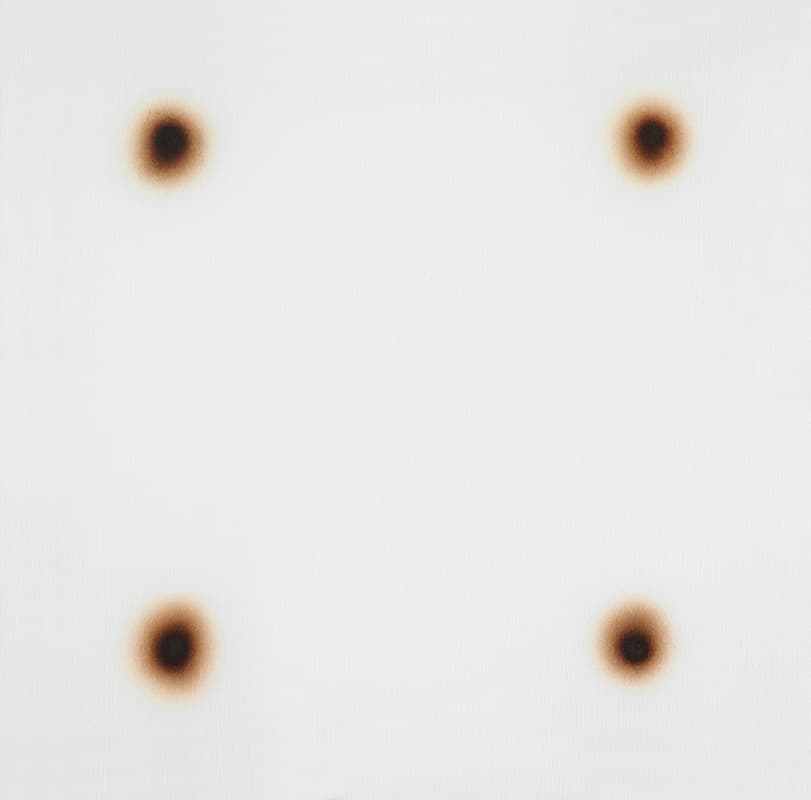 위주리, Individual, heat on fabric, 90x90cm, 2021