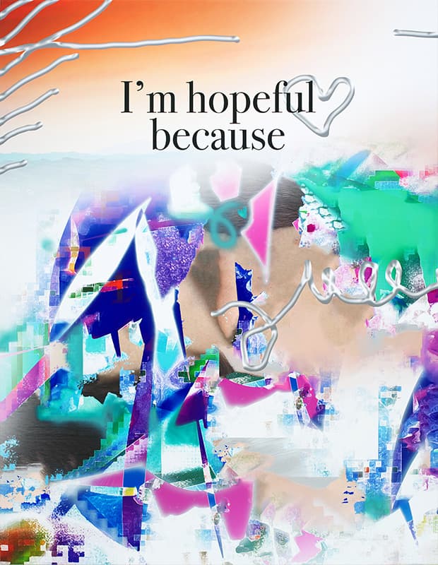 한지형_I'm hopeful because..,  UV Print and Acrylic on canvas, 145x112(cm), 2020