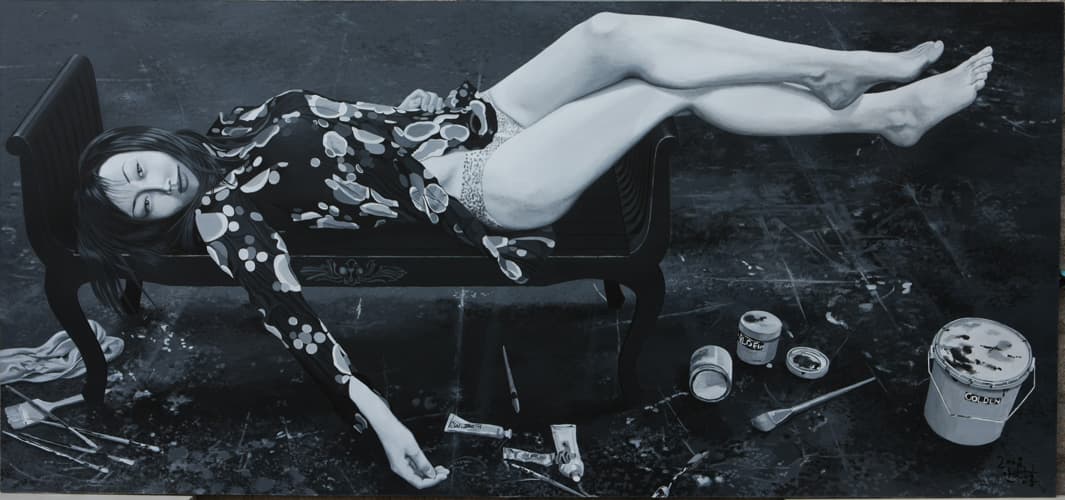 안창홍, 베드 카우치 1, 2008, 캔버스에 아크릴릭, 210*450, PA 7569