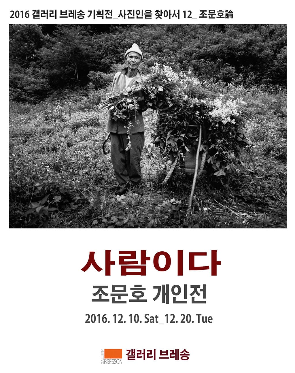 2016 갤러리 브레송 기획전 사진인을 찾아서12 : 조문호론 1