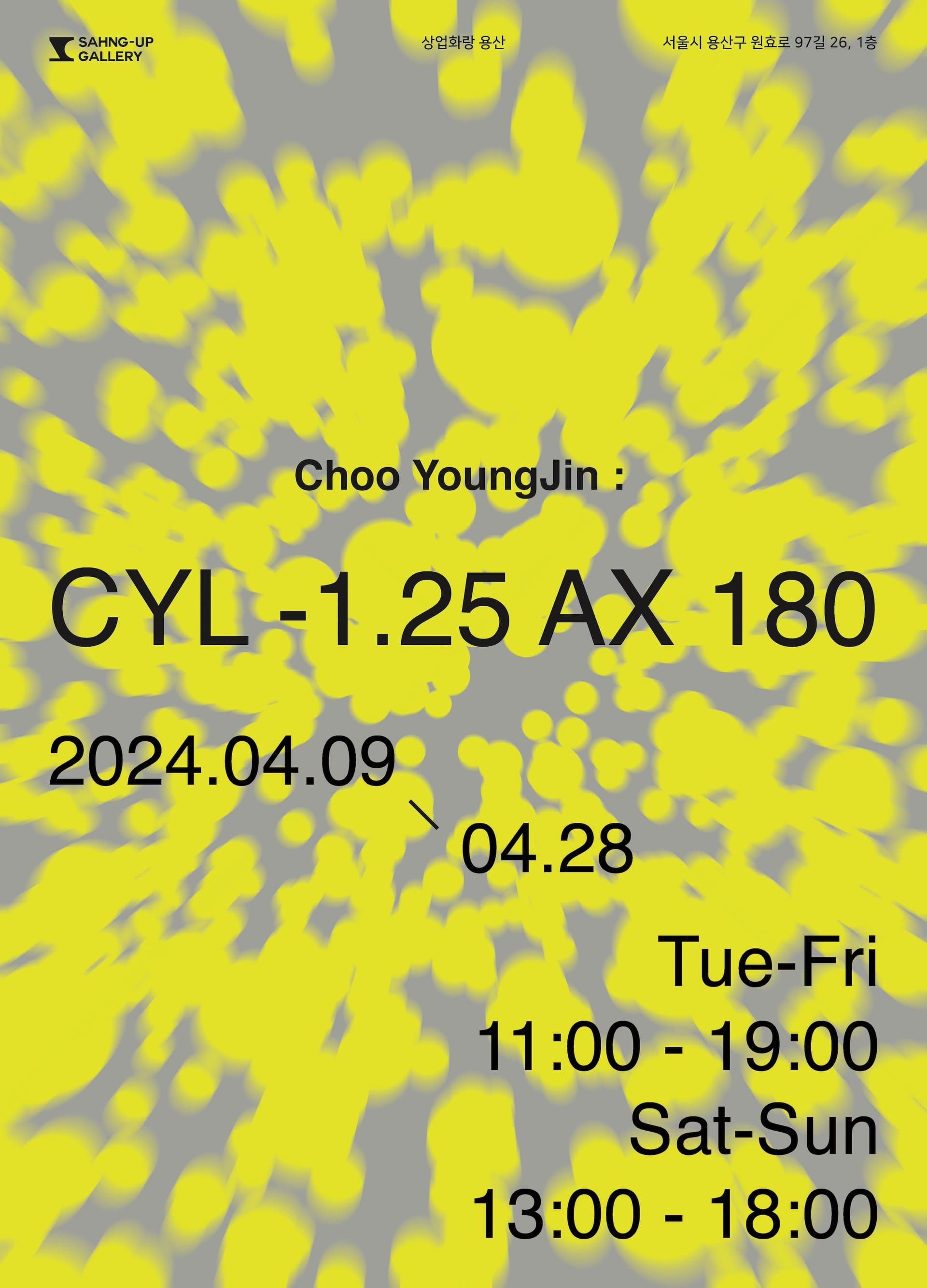 추영진 개인전: CYL -1.25 AX 180 1