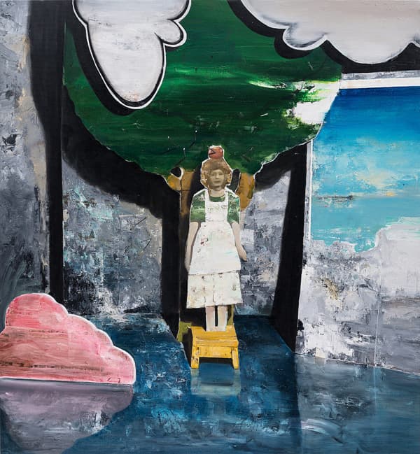 안지산, Memory of cutous, 2018, oil on canvas. 210x194 cm