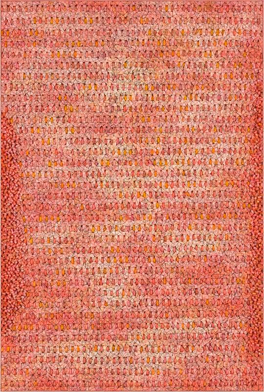 Kwang Young Chun. Aggregation18-JA012, 2018. Mixed media with Korean mulberry paper, 195 x 132 cm. Courtesy of the artist & PKM Gallery.