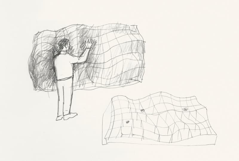 안규철, 당신만을 위한 말 (전시작품 안), 2017, 목재구조, 펠트 천, 약 120 x 160 x 50 cm, 이미지제공: 국제갤러리