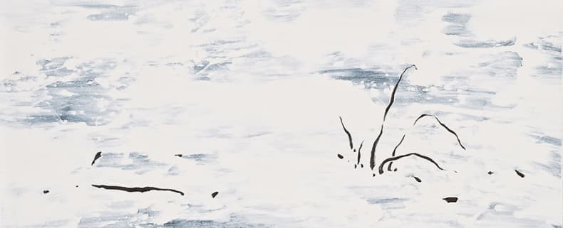 풍경 風景 Landscape, 70x170cm, mixed media on canvas, 2015