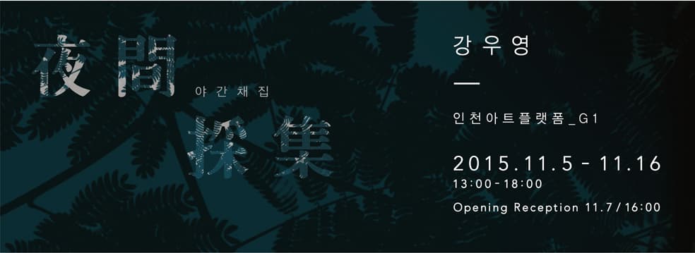 강우영 개인전 : 야간채집 1