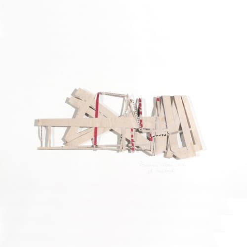 Monika Linhard , Europas Mantel, Newspaper, cut and folded, 77x59x4cm(frame size), 2002