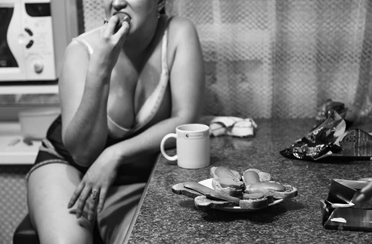 Roni Ben Ari. Ladies in Waiting, B&W, Pigment print on archival paper 53/63cm, 2017, Israel