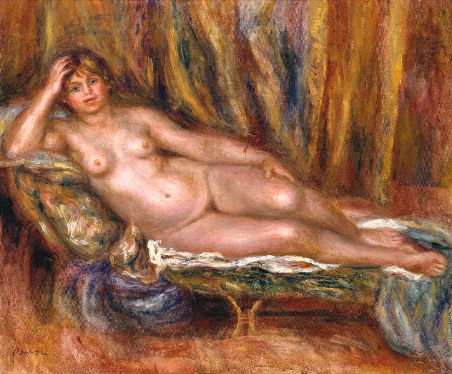 Auguste Renoir, Nude on a Couch, 1915, oil paint on canvas 54.4×65.3㎝ Tate: Bequeathed by Mrs A.F. Kessler 1983