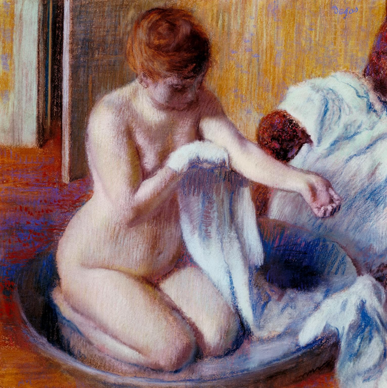 Edgar Degas, Woman in a Tub, 1883년경, pastel on paper 70×70㎝ Tate: Bequeathed by Mrs A.F. Kessler 1983