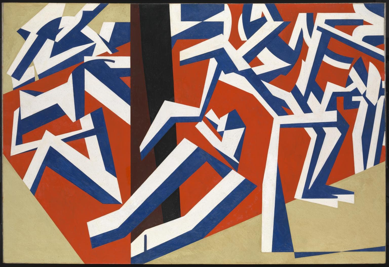 David Bomberg, The Mud Bath, 1914, oil paint on canvas 152.4×224.2㎝ Tate: Purchased 1964