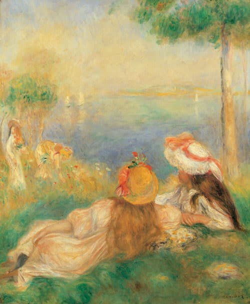 해변가의 소녀들, 1894, 55 x 46 cm, 캔버스에 유화, 개인소장, 파리  © Archives Durand-Ruel © Durand-Ruel & Cie.